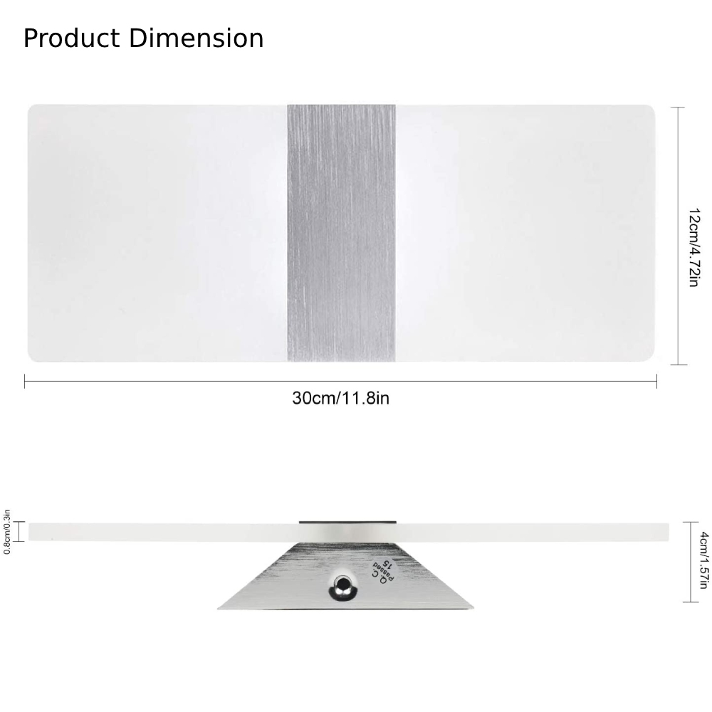 Modern Wall Sconce, Warm white: image 4