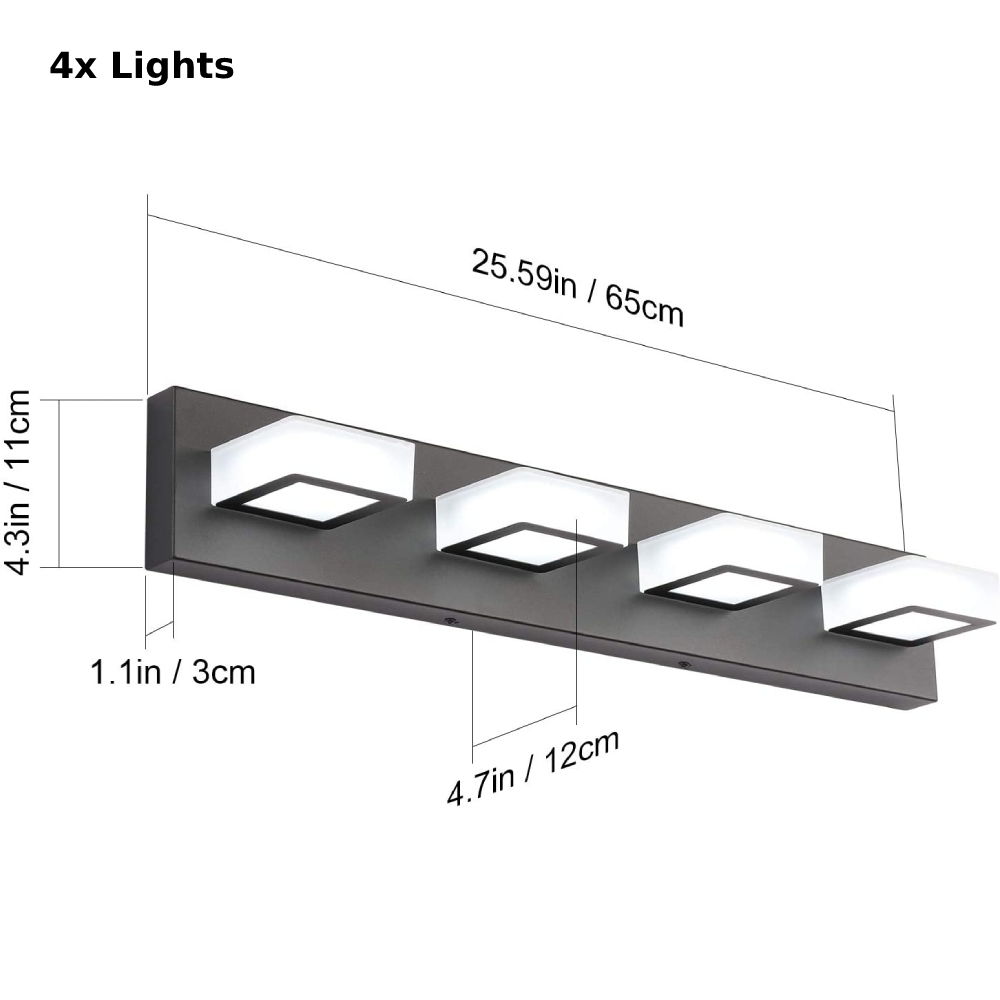 Bathroom Vanity Light, 4 Light
